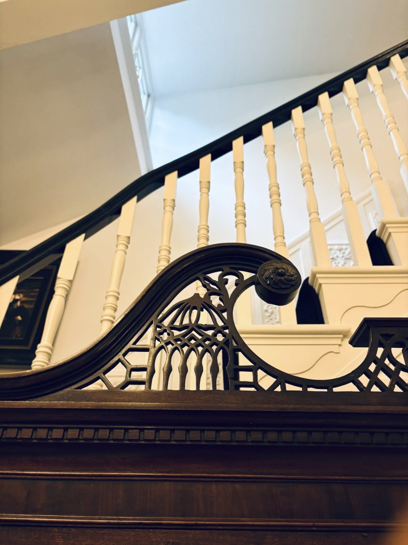 Outstanding Quality Large Antique Victorian Astral Glazed Carved Mahogany Bookcase - Image 9